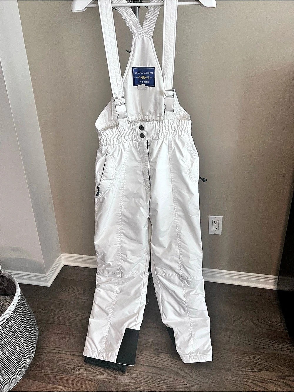 Couloir Fusion Women's White Ski Bib Pants Size US 8 Like New